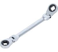 BGS 71028-20X24 | Llave combinada doble con carraca | angulable | con cabezas de anillo de perfil E | E20 x E24