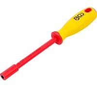 BGS 71086 | Destornilladores de llave de vaso VDE | hexágono | 6 mm | longitud de la hoja 125 mm