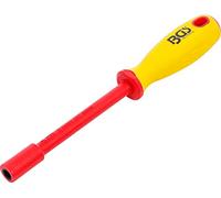 BGS 71087 | Destornilladores de llave de vaso VDE | hexágono | 7 mm | longitud de la hoja 125 mm