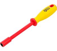 BGS 71088 | Destornilladores de llave de vaso VDE | hexágono | 8 mm | longitud de la hoja 125 mm