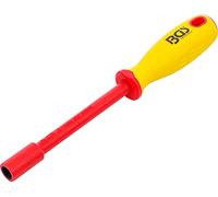 BGS 71089 | Destornilladores de llave de vaso VDE | hexágono | 9 mm | longitud de la hoja 125 mm