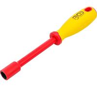 BGS 71093 | Destornilladores de llave de vaso VDE | hexágono | 13 mm | longitud de la hoja 125 mm