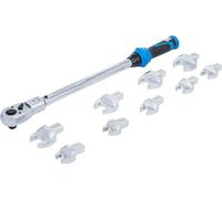 BGS 7193 | Juego de llave dinamométrica | de 14 x 18 mm cabezales insertables | 40-210 Nm | 11 piezas