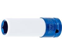 BGS 7201 | Vaso de impacto con protector de plástico | entrada 12,5 mm (1/2") | 17 mm
