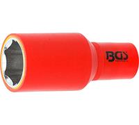 BGS 72077 | Llave de vaso de inserción VDE hexagonal | entrada 12,5 mm (1/2") | 27 mm