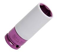 BGS technic Vaso de impacto BGS 7208 con protector de plástico entrada 12,5 mm (1/2") 22 mm
