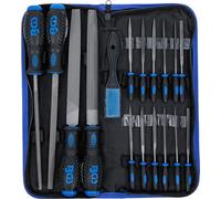 BGS 72119 | Juego de limas de taller y limas de aguja | 17 piezas