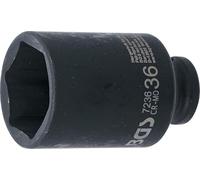 BGS 7236 | Llaves de vaso impacto hexagonal, largo | entrada 12,5 mm (1/2") | 36 mm