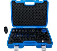 BGS 7280 | Juego de llaves de vaso de impacto hexagonal | entrada 12,5 mm (1/2") | 9-30 mm | 40 piezas