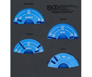 BGS 74265 | Bandeja para carro 1/6: Juego de herramientas de ajuste del árbol de levas | para Mercedes-Benz M152, M157, M276, M278