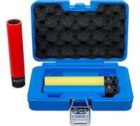 BGS 74567 | Juego de vasos de impacto con protector de plástico | extra largas | entrada 12,5 mm (1/2") | 17/19 / 21 mm | 3 piezas