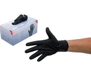 BGS 74671 | Caja de guantes desechables | nitrilo | con extra agarre | talla XL | 100 piezas