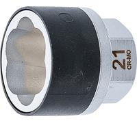 BGS 7510-21 | Llave de vaso de perfil en espiral/extractor de tornillos | Entrada hexágono exterior 21 mm | 21 mm