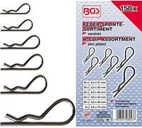 BGS 8043 | Surtido de pasadores de aleta | Ø 2,4 - 4,0 mm | 150 piezas