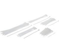 BGS 80874 | Surtido de bridas | blancos | diferentes medidas | 250 piezas