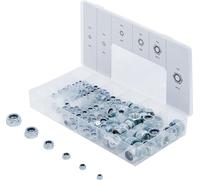 BGS 8135 | Surtido de tuercas hexagonales | autoblocantes | 146 piezas