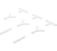 BGS 8790-8 | Conectores para mangueras de caucho y plástico | resistente al combustible | 8 mm | 8 piezas