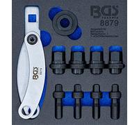 BGS 8879 | Bandeja para carro 1/6: Juego de montaje de los pernos de ruedas | M12 x 1,25/1,5/1,75 | M14 x 1,5 | 7/16" x 20 UNF, 1/2" x 20 UNF | Contrasoporte, tuercas de tracción, recortador