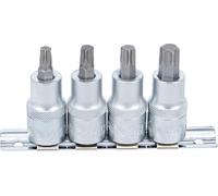 BGS 8886 | Juego de puntas de vaso | entrada 12,5 mm (1/2") | perfil en T (para Torx) T40 - T55 | 4 piezas