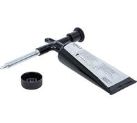 BGS 9311 | Minipistola de engrase con 100 g de grasa de litio (1 tubo) | Para tubos de grasa con rosca M14 x 1,5. Caudal aprox. 0,45 g/carrera, longitud 180 mm, rango de temperatura 10-120 °C