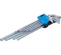 BGS 9375 | Juego de llaves acodadas | extra largas + extra cortas | perfil en T (para Torx) T10 - T50 | 9 piezas