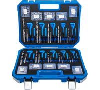 BGS 9483 - Kit de reparación de roscas (métricas/pulgadas, M5, M12, 1/4" - 1/2", 320 piezas)