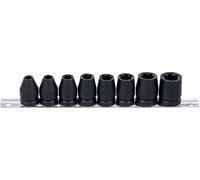 BGS 9779 | Juego de llaves de vaso de impacto E-Torx | entrada cuadrado interior 12,5 mm (1/2") | E10 - E24 | 8 piezas