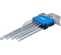 BGS technic – Juego de llaves Allen 9801 extra largas pulgadas 0,05" - 3/8" 13 piezas