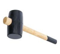 BGS Diy 1862 | Mazo de goma | cabeza Ø 75 mm | 750 g | Longitud del mango: 340 mm. Mango de madera. Mango lacado