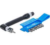 BGS Diy 20805 | Portapuntas angular con 7 puntas de cuchilla doble | entrada 6,3 mm (1/4") | 8 piezas