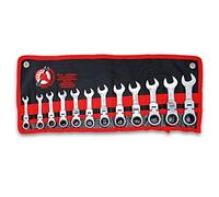 BGS Diy | 30003 | Juego de llaves combinadas con carraca | extra cortas | 8 - 19 mm | 12 piezas