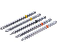 BGS Diy 4832 | Juego de puntas | entrada 6,3 mm (1/4") | cruz PH, cruz PZ, plano | longitud 110 mm | 5 piezas