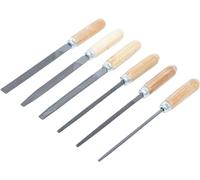 BGS Diy 50204 | Juego de limas para llaves | mango de madera | 100 mm | 6 piezas
