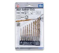 BGS technic KG Juego de brocas HSS 50801 – Titanio nitrurado 1,5–6 mm 10 piezas