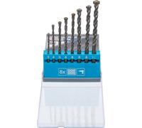 BGS Diy 50806 | Juego de brocas para piedra | 3-10 mm | 8 piezas | Acero para herramientas | Punta de carburo de tungsteno | ángulo de punta de 130 ° | para martillos perforadores y taladros