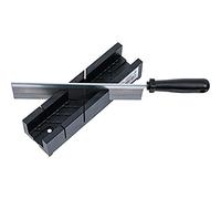 BGS Diy 50850 | Caja de ingletes de plástico | 245 x 65 x 48 mm | con sierra fina