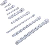 BGS Diy 6113 | Juego de extensiónes basculantes | 6,3 mm (1/4") / 10 mm (3/8") / 12,5 mm (1/2") | 9 piezas