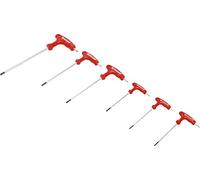 BGS Diy 7830 | Juego de destornilladores con empuñadura en T | perfil en T (para Torx) con perforación T10 - T40 | 6 piezas