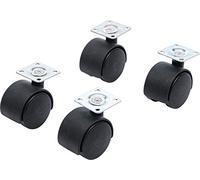 BGS Diy 80332 | Juego de ruedas de dirección dobles | Ø 40 mm | 4 piezas