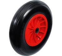BGS Diy 80655 | Rueda de carretilla | PU, roja/negra | 400 mm
