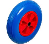 BGS DIY 80656 - Rueda para Carretilla (Poliuretano, 400 mm), Color Rojo y Azul