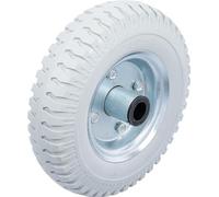 BGS Diy 80670 | Rueda para carretilla/carro de transporte | PU, gris | 220 mm