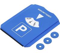 BGS DIY 80721 | Disco de estacionamiento | con raspador de Hielo/Labio de Goma y 3 Chip de Carrito de Compras | para Coches y Motocicletas