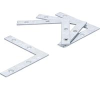 BGS Diy 80921 | Escuadras planas | 75 x 75 x 12 mm | 4 piezas | Con agujeros