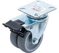 BGS Diy 81948 | Ruedas de dirección con freno | Ø 75 mm