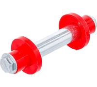 BGS Diy 81951 | Juego de ejes para rueda de carretilla | 128 mm | Ø 20 mm | 2 casquillos distanciadores