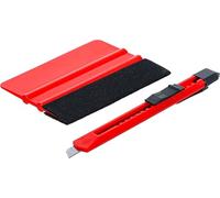 BGS Diy 85215 | Juego de rasquetas de plástico | para láminas | con borde de fieltro | 2 piezas