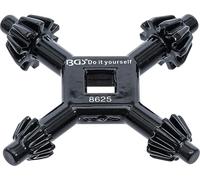BGS Diy 8625 | Llave de cruz para portabrocas | universal | Ø 4 / 5,5 / 6 / 7 mm