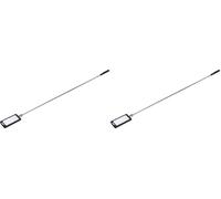 BGS Diy 99302 | Espejo de inspección telescópico LED | 290-876 mm (Paquete de 2)
