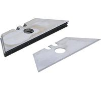 BGS Diy 50604 | Juego de cuchillas trapezoidales | para BGS 50611, 50614 | 10 piezas